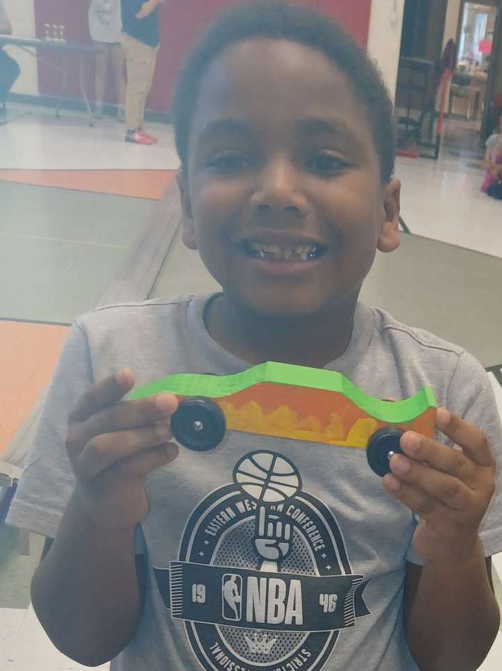 Students showing off their cars