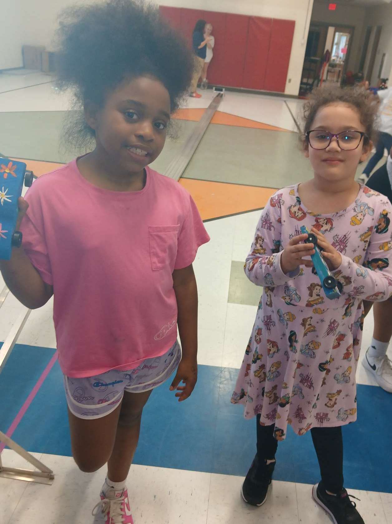 Students showing off their cars